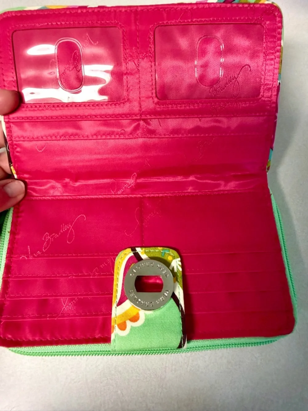 Vera Bradley Tutti Frutti Turnlock Wallet - Picture 3 of 8